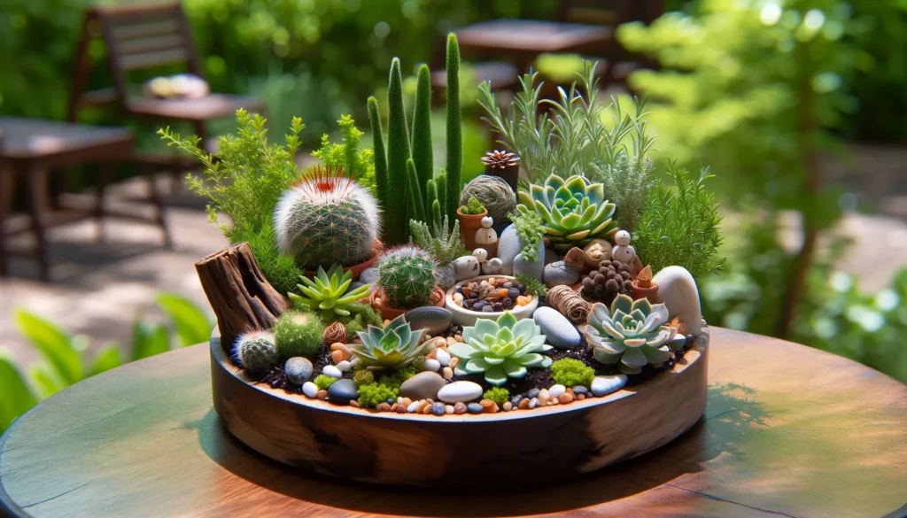 Faire un jardin miniature
