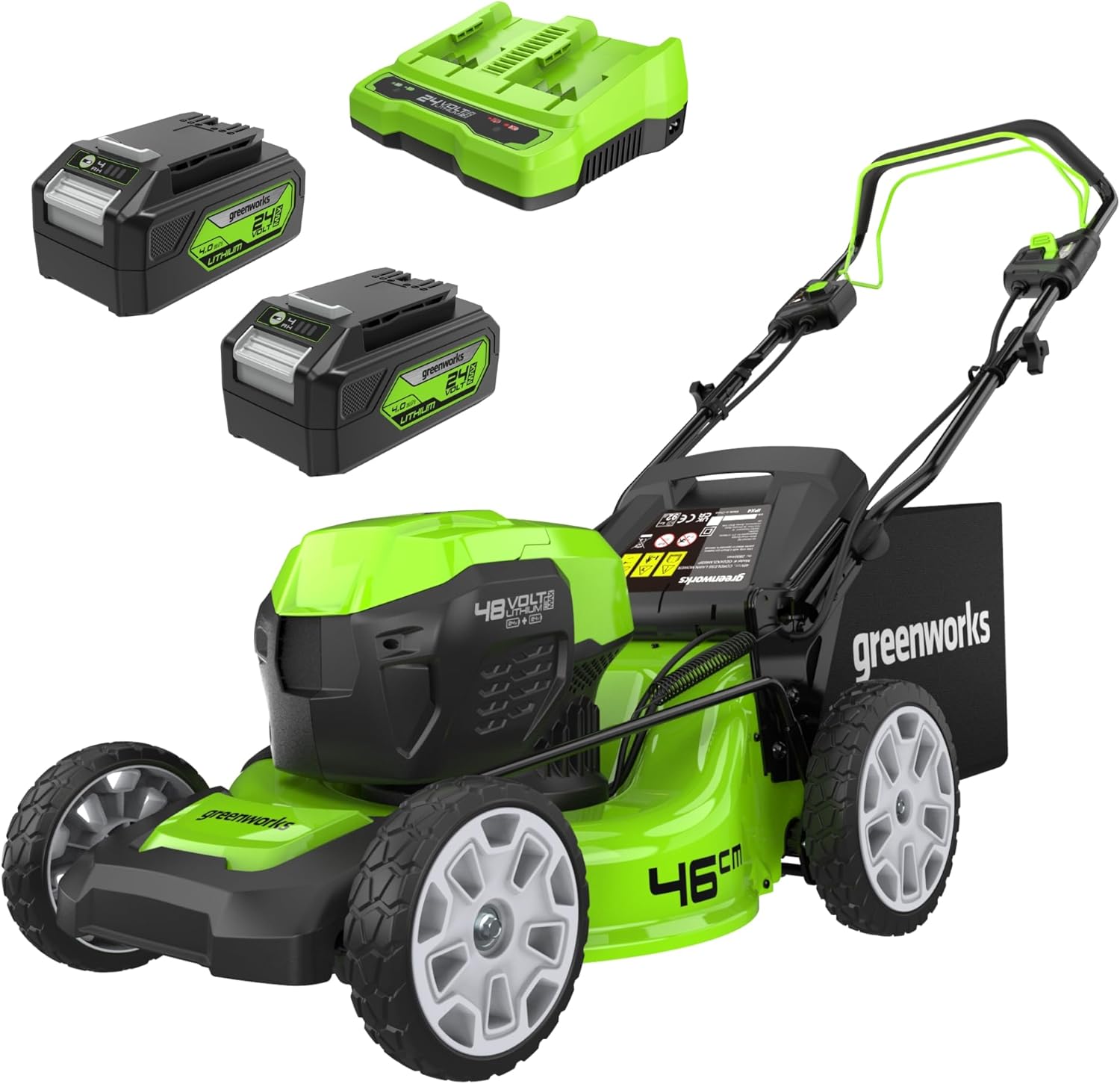 Tondeuse à batterie Greenworks GD24X2LM46SPK4X